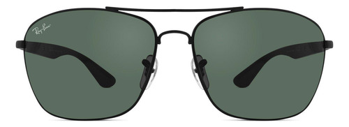 Óculos De Sol Ray Ban Rb3531l 006/71-64 Preto/verde 64mm