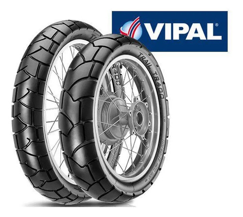Kit Pneu Nxr Xtz Bros Tr400 Vipal 110-90-17 + 90-90-19