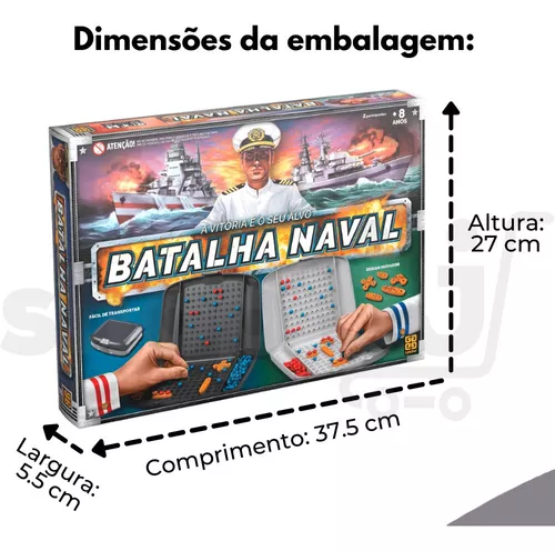 Jogo Tabuleiro Batalha Naval Estratégias Para 2 Jogadores