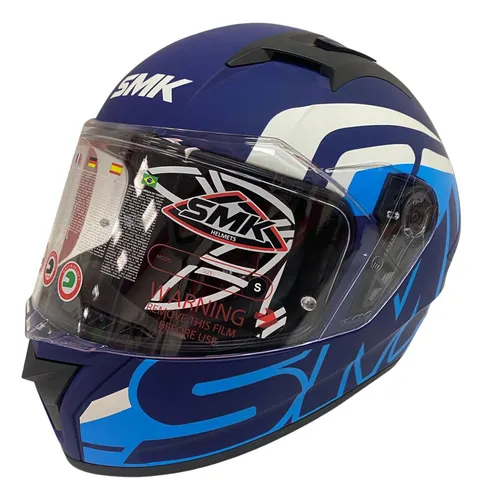 Casco Moto Integral Smk Thypoon Rd1 Rojo Blanco Doble Visor