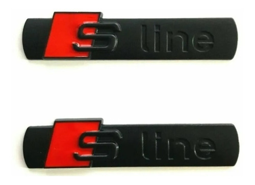 Emblema Audi Sline Lateral Salpicadera Costado Set X2 Piezas