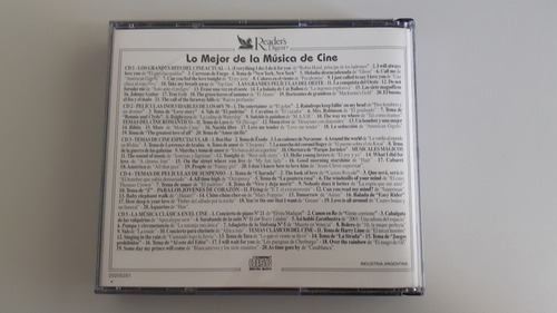 Reader's Digest Lo Mejor De La Música De Cine 5cd's-1997 Arg