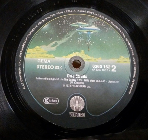 Imagen 3 de 3 de Vinilo Dire Straits Original 1978 Sultans Of Swing