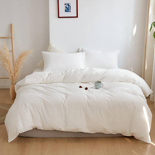 Juego De Edredón Blanco Cottonight Queen Size 100% Algodón