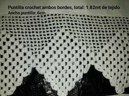 Imagen 2 de 7 de Antigua Funda Almohada Larga Bordada Mano Vainillas Crochet