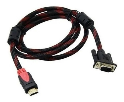 Cabo Hdmi Para Vga Macho 1.80 Mts Tv, Monitor E Pc Notbook