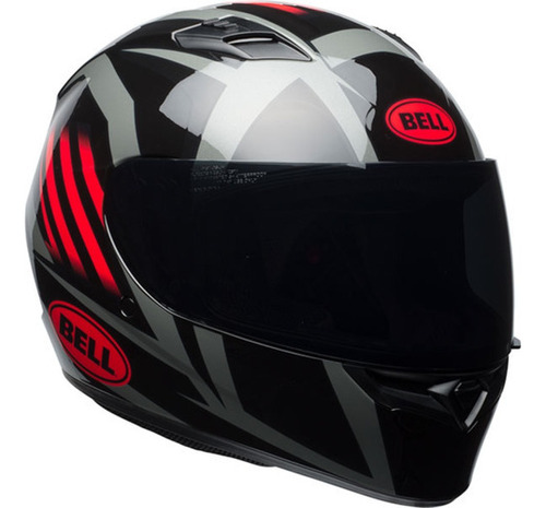 Capacete Bell Qualifier C/ Viseira Anti Embaçante Cor Vermelho Tamanho do capacete 56-S
