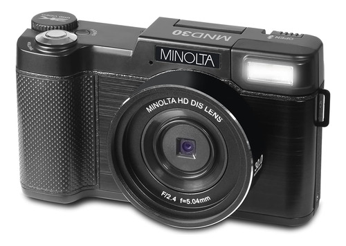 Camara Digital Minolta Mnd30 30 Mp 2.7k Ultra Hd Negro