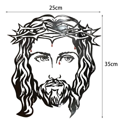 Jesus Com Espinhos Headpiece Metal Artesanato Sinal Presente