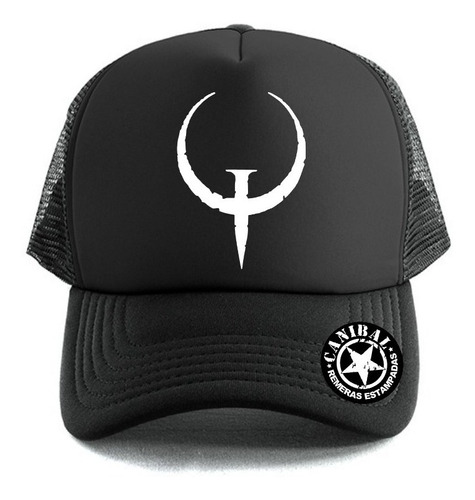 Gorras Trucker Quake Logo Remeras Estampadas Canibal