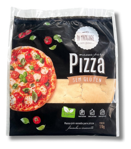 4 Unidades Massa Pizza (sem Glúten, Leite, Açúcar) E Vegana