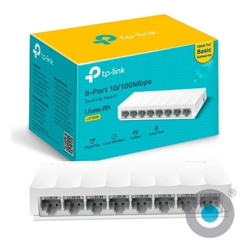 Switch Tp Link Para Escritorio 8 Puertos Ls1008 10/100