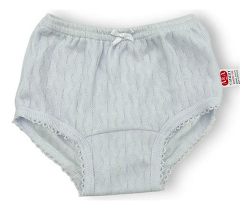 3pack Pantaleta Para Niñas Algodón Rombos Blanca A&a