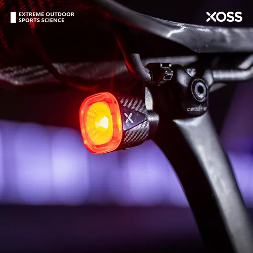 Luz trasera de bicicleta inteligente con detección de freno, luz trasera  LED para bicicleta, recargable por USB, encendido y apagado automático, se