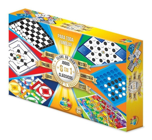 Club de juegos de mesa infantil Ludo Dama 6 en 1