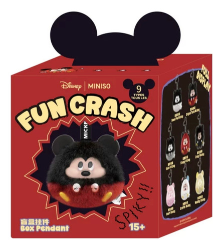 Peluche Miniso Disney Fun Crash Mistery Box Negro