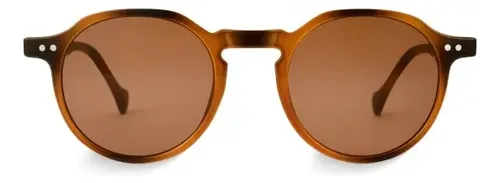 Óculos De Sol Redondo Gaia Tortoise Clássico Vintage Uv400 Redondo Retrô Tartaruga Marrom Tartatuga