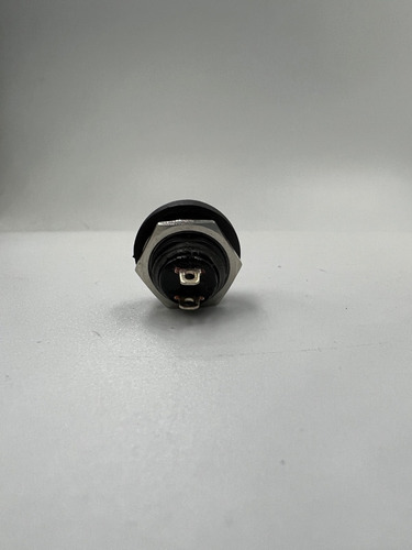 Apagador Botón Negro Timbre 16.6x17.5mm 12volts Pieza B33020