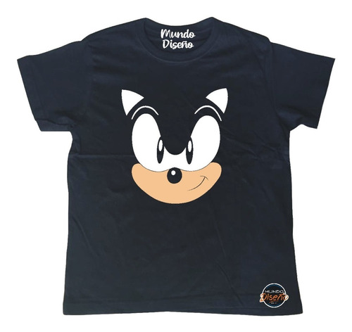 Polera De Niño 100% Algodón Sonic Rostro