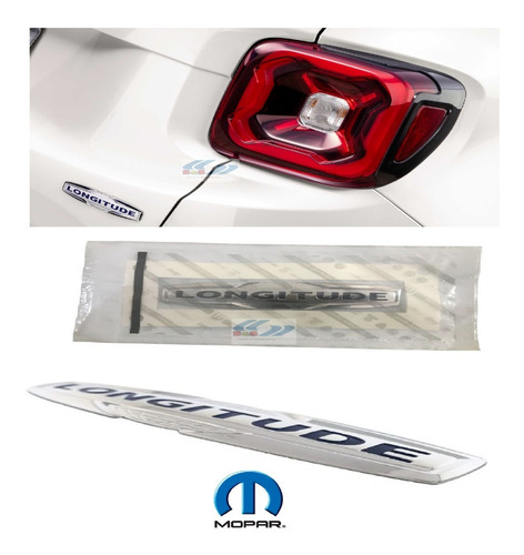 Emblema Longitude Tampa Malas Jeep Renegade Até 2022 Mopar