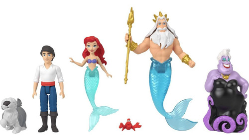 Princesa Ariel Conjunto De Contos Com 6 Personagens Disney