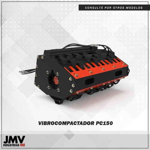 Imagen 1 de 8 de Implemento Jmv Vibrocompactador Patacabravp150 Minicargadora