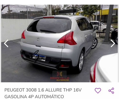 Imagem 9 de 10 de Peugeot 3008 2011 1.6 Thp Allure Aut. 5p