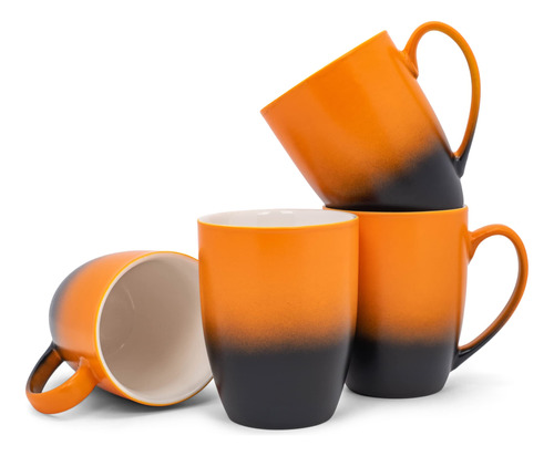 Elanze Designs Juego De 4 Tazas De Cafe De Ceramica De Ceram