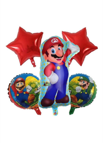 5 Globos Super Mario 