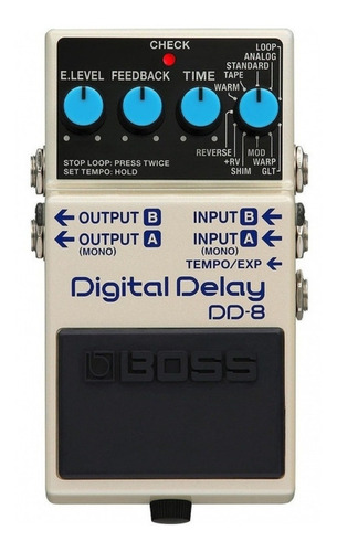 Imagen 1 de 4 de Pedal de efecto para instrumento de cuerda Boss Digital Delay DD-8  gris