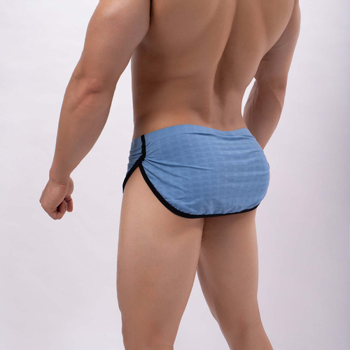 Ropa Interior Lisa A La Moda Casual Para Hombre, Malla Trans