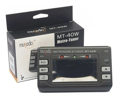 Afinador Metronomo Electronico Para Alientos Musedo Mt 40w