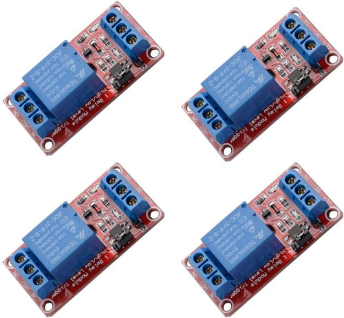 4 Pcs Dc 5v 1 Canal Relay Módulo Módulo Shielt Shielt...