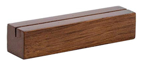 Tur Party Supplies (15 Set Rustic Walnut Wood Table Holder, 