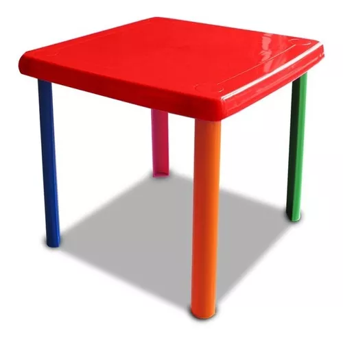 Mesa Italhome Infantil Mod 115 Plástico Roja