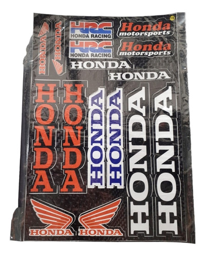 Calco Calcomania Sticker Honda Hrc Racing Continental Circus