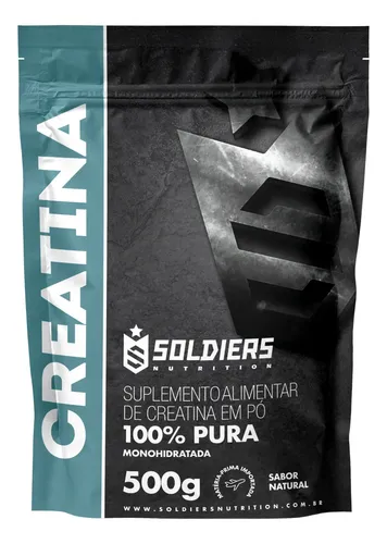 Creatina Soldiers Nutrition Em Pó Sem Sabor X 500g