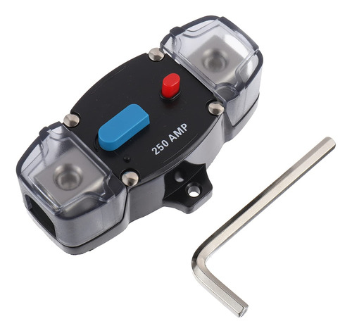 Disyuntor 250v 12-48v Cc 250a Con Botón De Reinicio