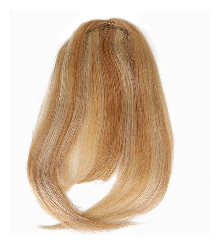 Flequillo De Cabello Humano 20cm Con Rayas Marrones Claras