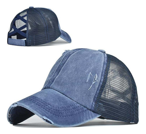 Gorra De Béisbol Cola De Caballo Cruzada Gorra Lengua Pato