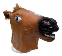 Comprar Máscara Cabeça De Cavalo Cosplay Halloween Fantasia, Látex