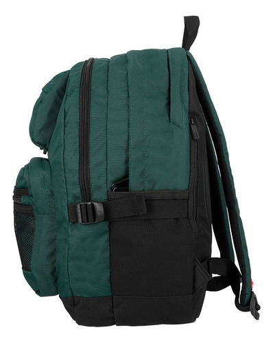 Mochila Xtrem Atlanta 4xt Forest Green Color Verde Diseño de la tela Lisa
