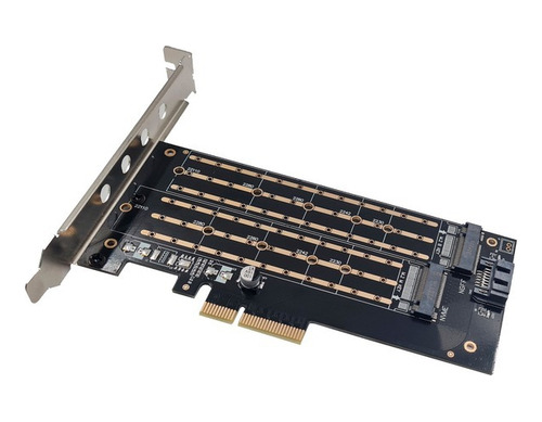 Placa Pcie Nvme E M.2 Sata Duplo Ssd Pci Express 4.0 3.0 X4