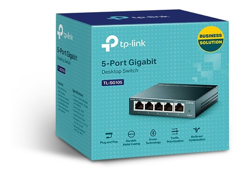 Tp-link Tl-sg105 - Switch Gigabit 5 Puertos Metalico