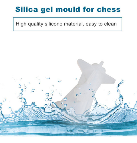 . Para Ajedrez De Resina Y Silicona, Molde De Resina,