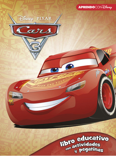 Cars 3 Libro Educativo Disney Con Actividades Y Pegatinas -