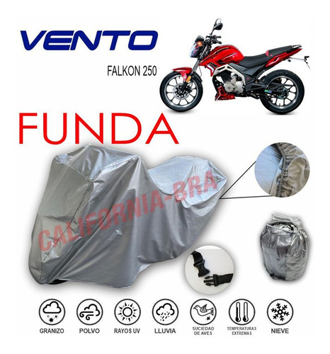 Funda Cubierta Lona Moto Cubre Vento Falkon 250