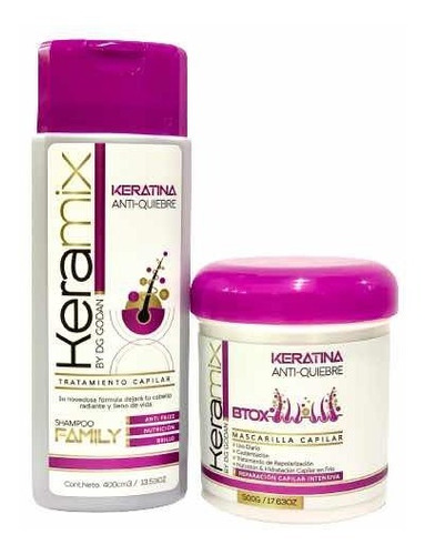  Shampoo Y Mascarilla Keramix Anti Quiebre