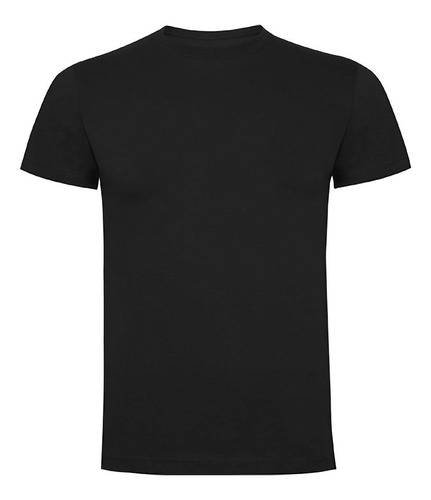 Polera De Algodón Unisex Premium Cuello Polo Color Negro