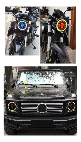 Optico Led Ojo De Angel 5 Colores + Giro H4 Universal/jeep